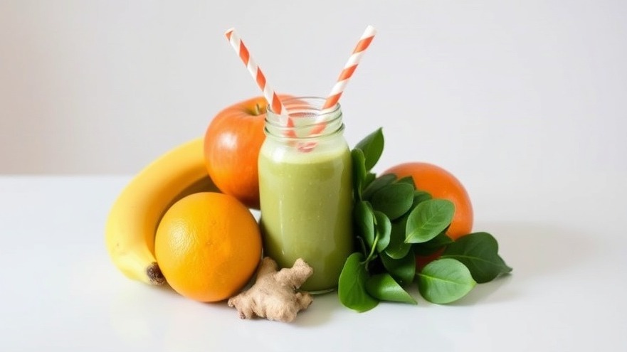 Refreshing Green Ginger Pick-Me-Up Smoothie
