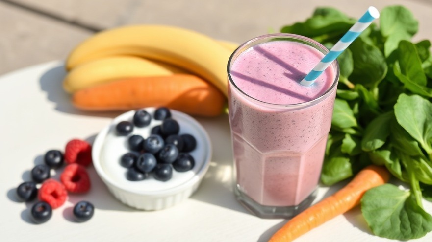 Berry Yogurt Smoothie for 165 Calories