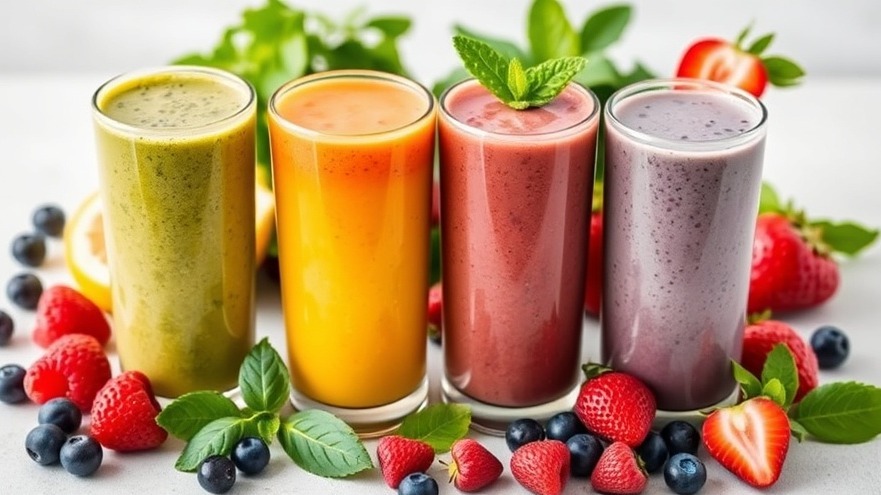 A Rainbow of Healthy Smoothies is Good For You