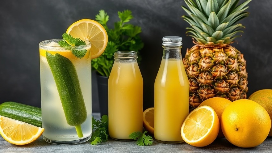 Skinny Lemon Cucumber Pineapple Post-Workout Smoothie