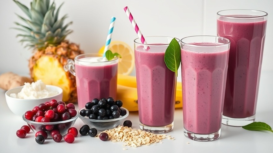 Blackcurrant Pineapple Smoothie from 130 Calories