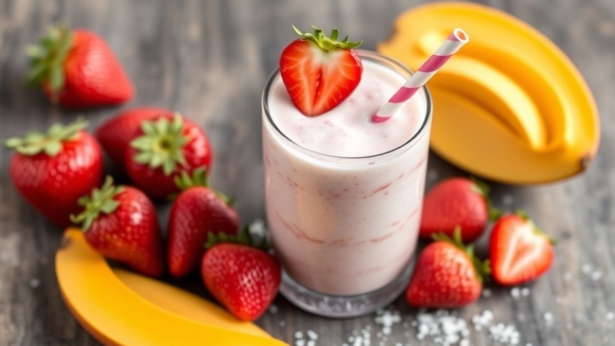 Strawberry Mango Coconut Smoothie for Under 150 Calories