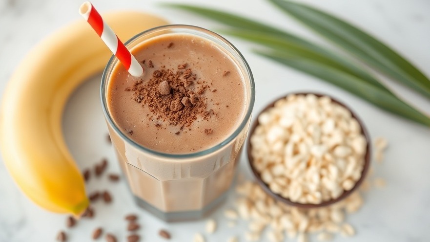 Light Chocolate Coconut Milk Meal Replacement Smoothie