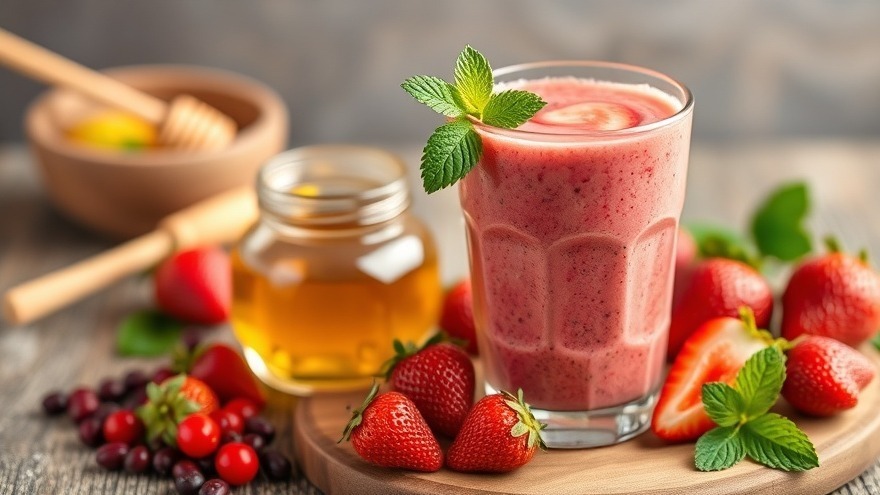 Superfood Strawberry Goji Smoothie