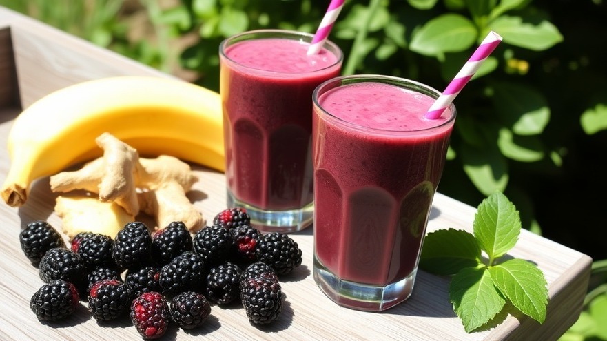 Blackberry Ginger Smoothie from 140 Calories