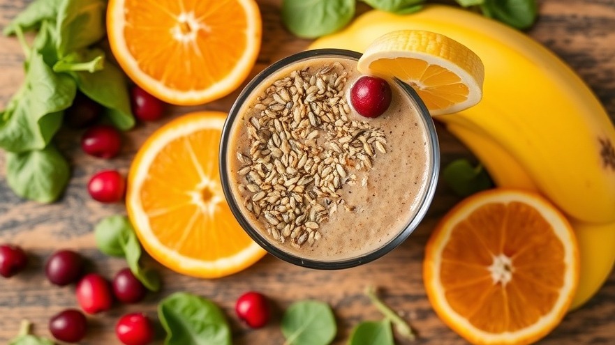 Festive Orange and Cranberry Smoothie – Not Just for the Holidays