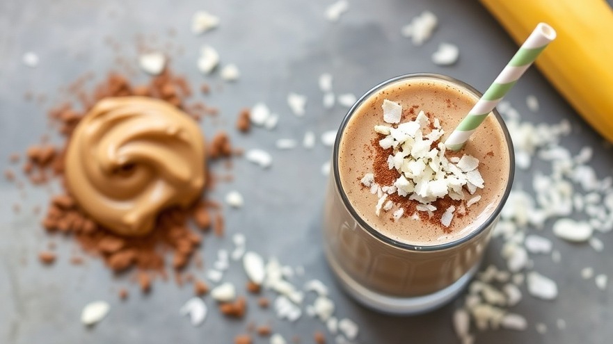 Chocolate PB Coconut Smoothie