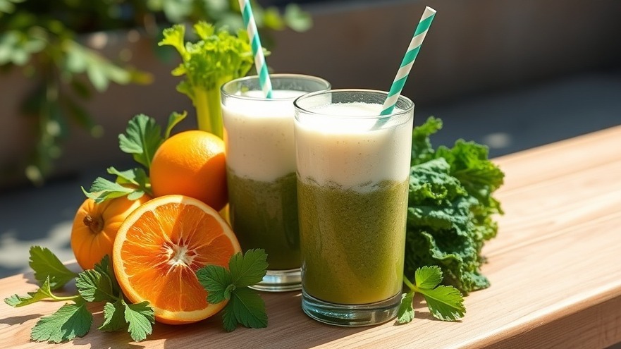 Peach and Kale Smoothie for 210 Calories