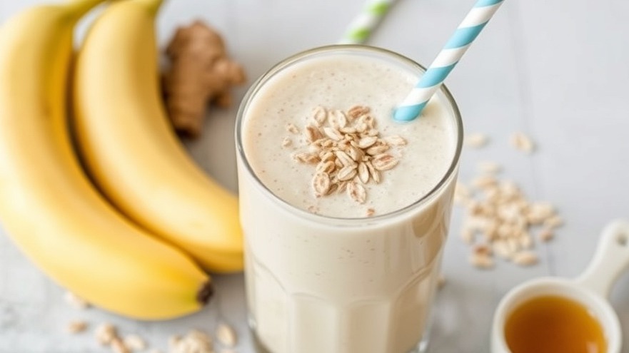 Tummy Soothing Banana Ginger Smoothie