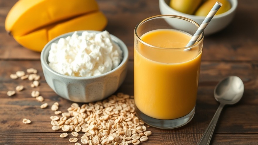 Mango Oat Protein Smoothie