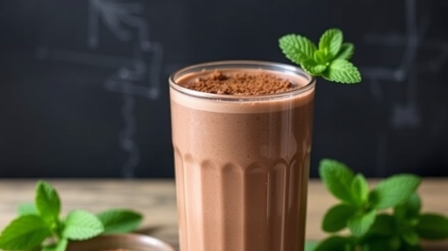 Immune-Boosting Coconut Chocolate Mint Smoothie