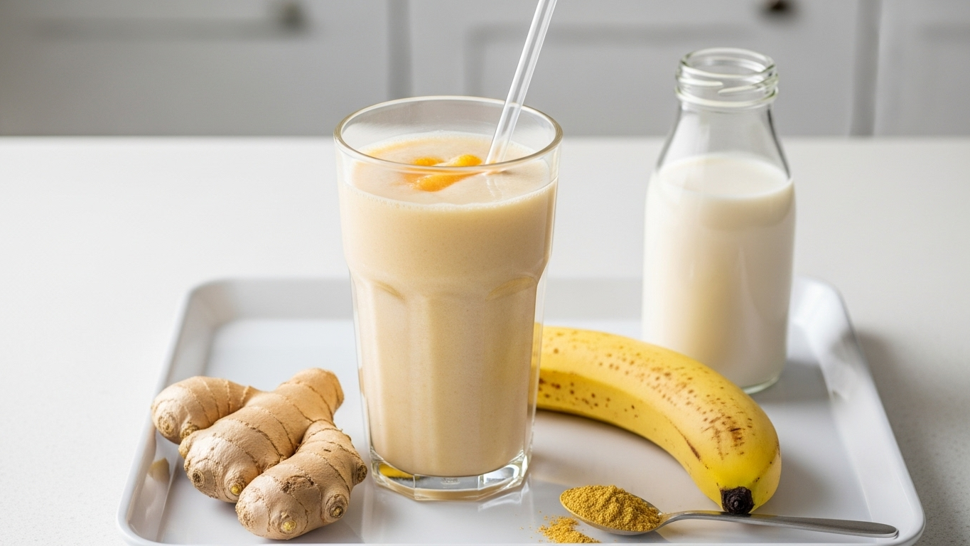 Spicy Ginger Smoothie – Great for Colds But Not for Wimps!