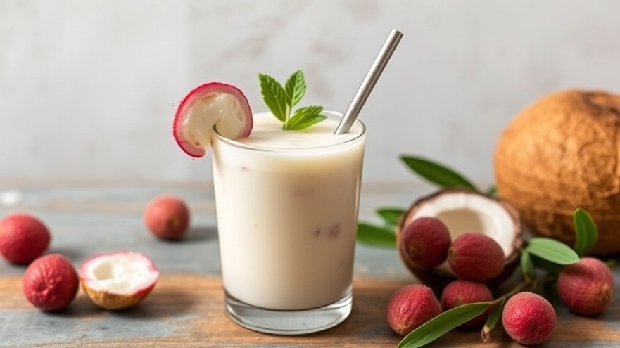 Lychee Coconut Smoothie Sheds Stomach Inches