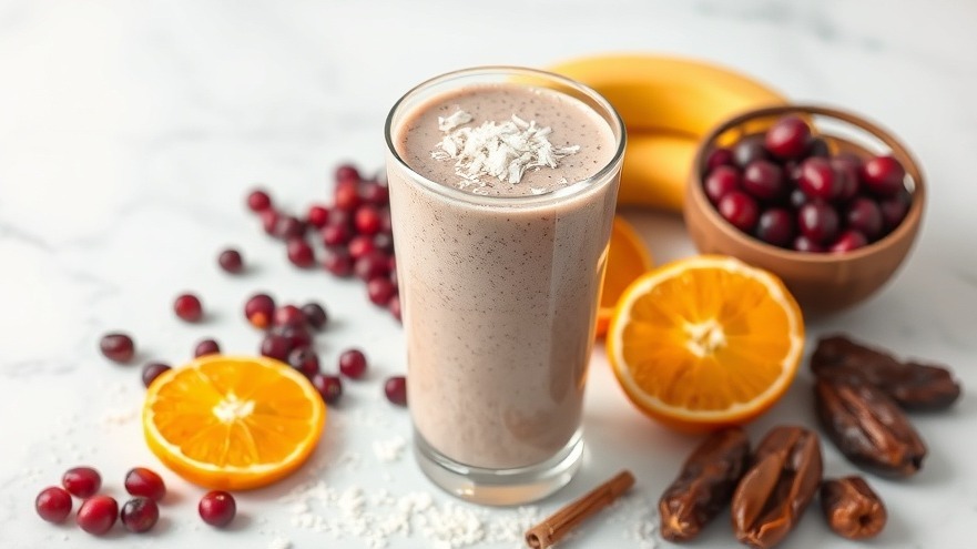 Cranberry Orange n Coconut Smoothie