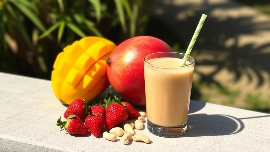 Strawberry Mango Smoothie Only 224 Calories
