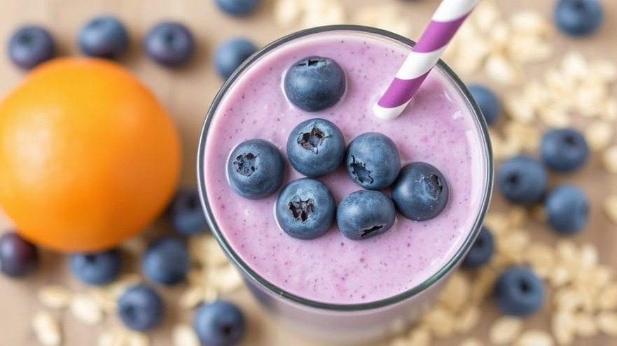 Blueberry Vanilla n Toasted Oat Smoothie Meal
