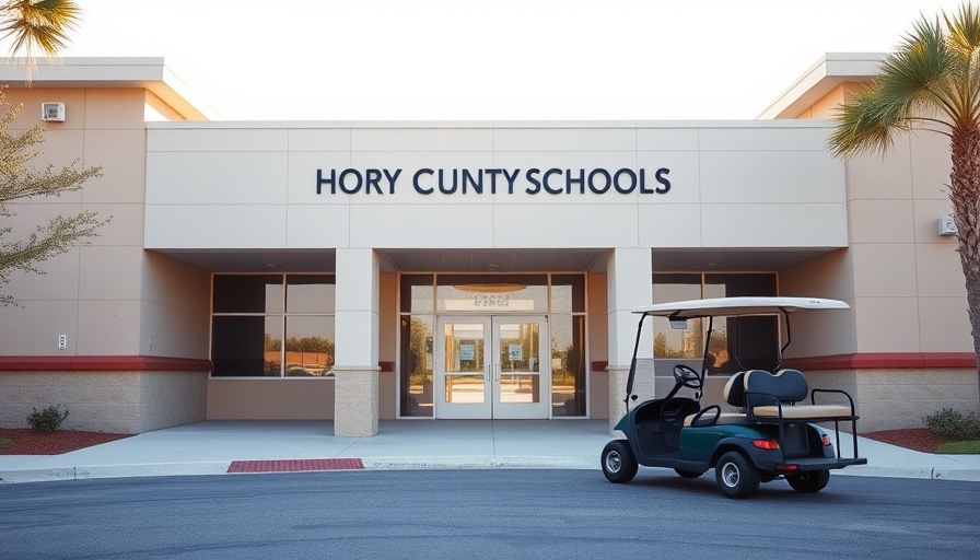Horry County Schools administrative building entrance