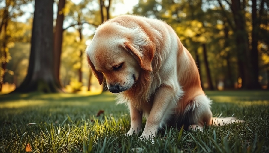 Golden retriever scratching due to Dog Allergies Home Remedies in a grassy park.