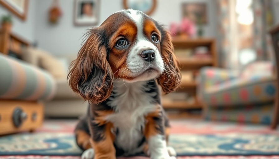 Dogster Photo Contest Winner: Adorable Cavalier King Charles Spaniel puppy sitting indoors.