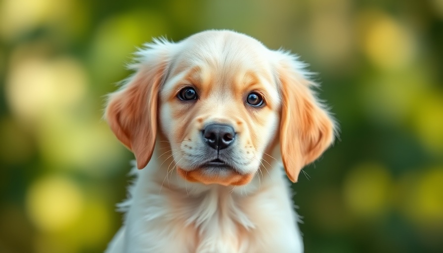 Adopt a puppy from No Dogs Left Behind: adorable retriever portrait.