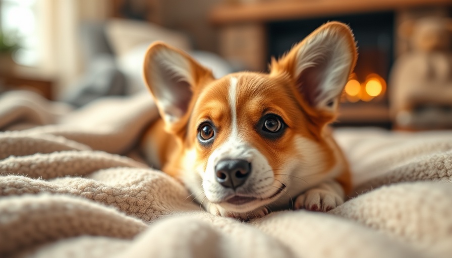Adorable corgi on blanket, curious look. How to adopt a rescue corgi.