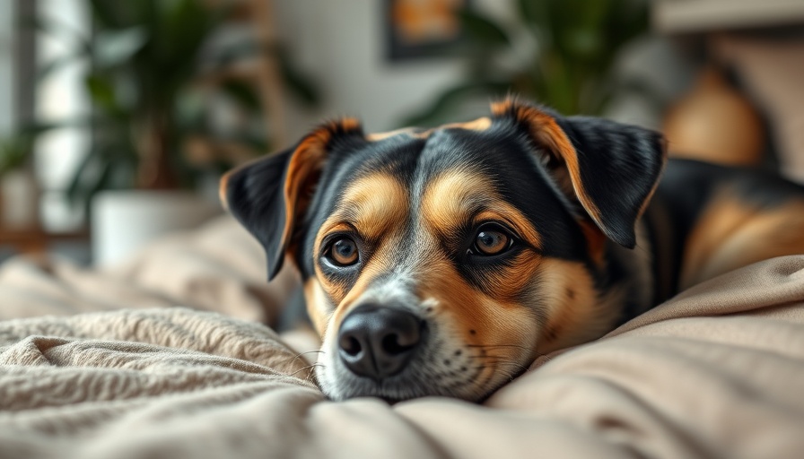 Rescue dog quotes: Adorable rescue dog resting with soulful eyes.