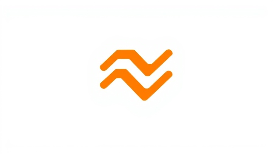 Minimalist orange logo resembling tax settlement branding.