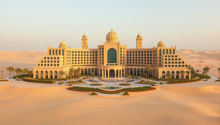 Luxurious desert resort in Abu Dhabi, March Break Trip setting.