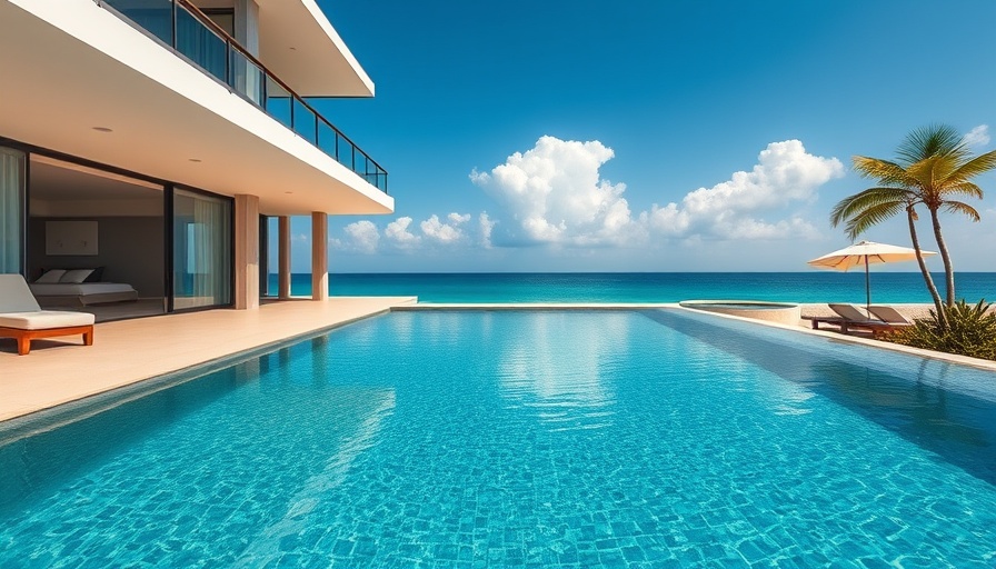 TANA Beach Villas with luxury poolside and ocean view