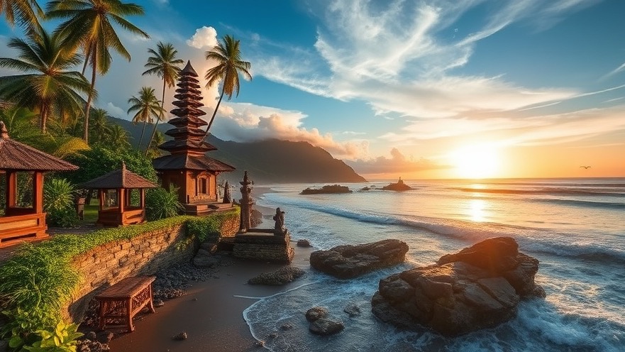 Breathtaking view of Bali, Indonesia showcasing its natural beauty.