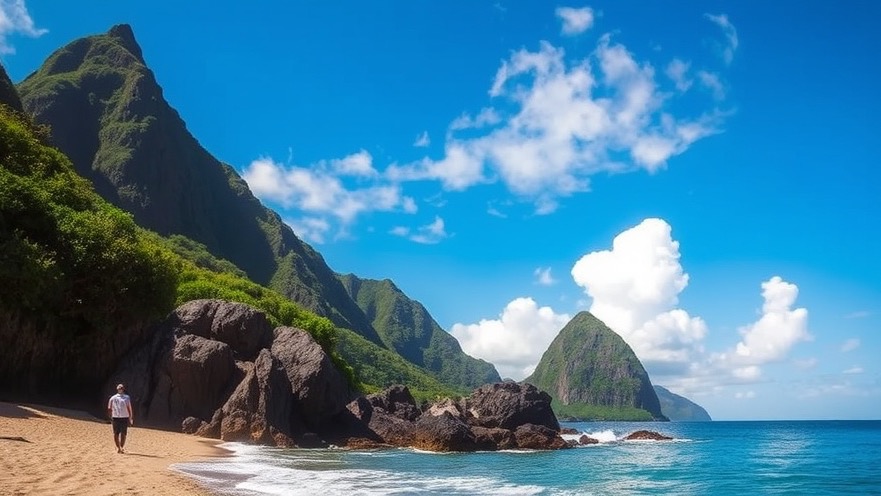 St. Lucia: volcanic peaks and turquoise sea create a breathtaking paradise.