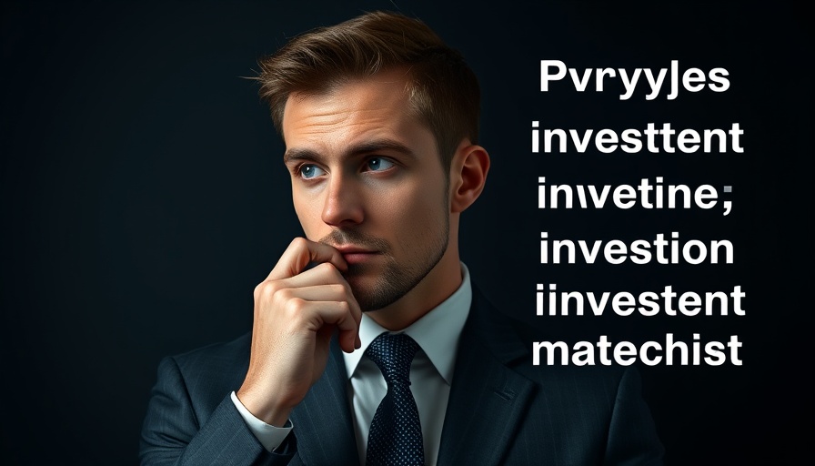 Focused businessman with quote on long-term crypto investment