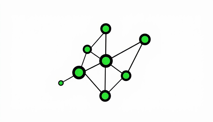 Abstract logo symbolizing Bazaars USDT Stablecoin Integration with green dots.