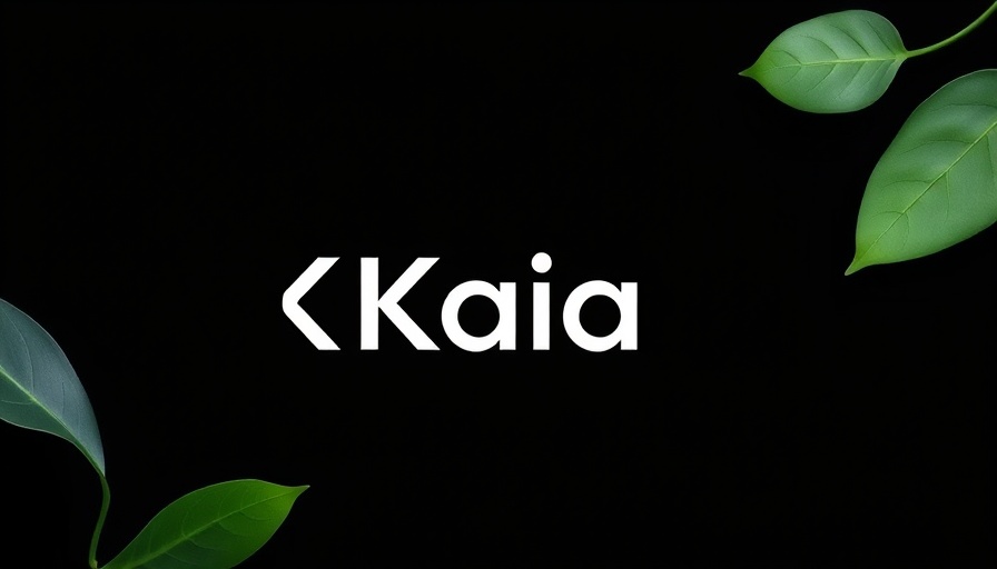 Kaia logo design on dark background