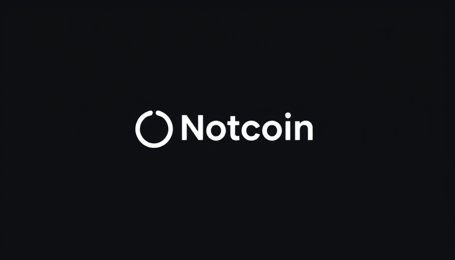 Minimalistic Notcoin logo on a dark background related to Notcoin price prediction