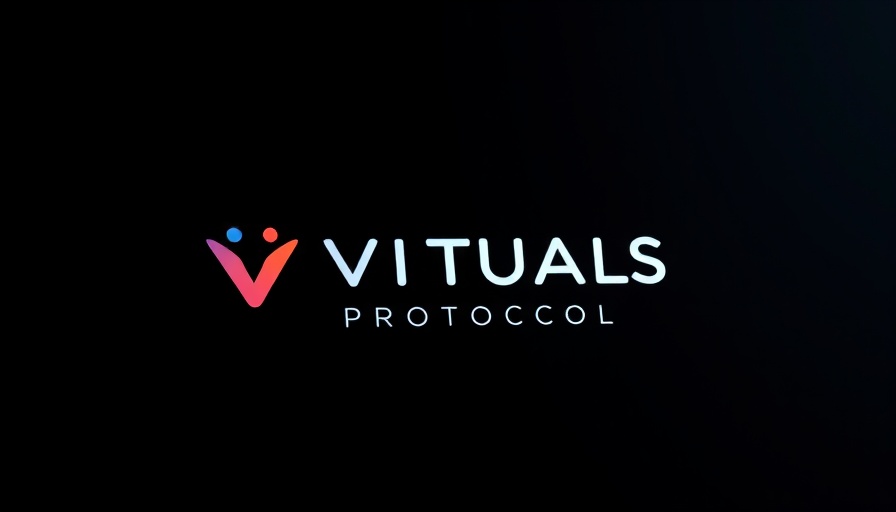 Virtuals Protocol minimalist logo on dark background.