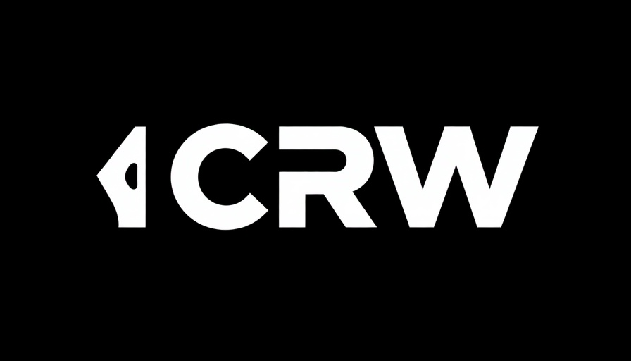 Bold CRW logo on black background, top crypto picks for 2024