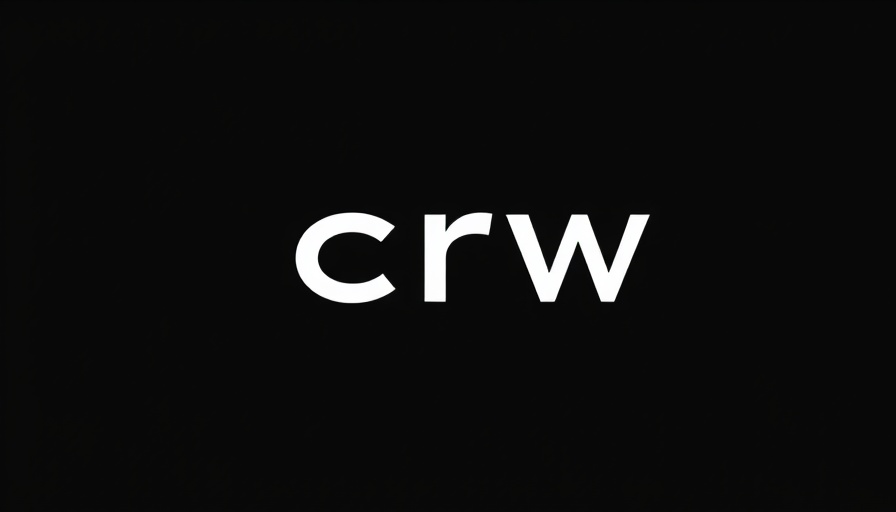 CRW logo in black and white design