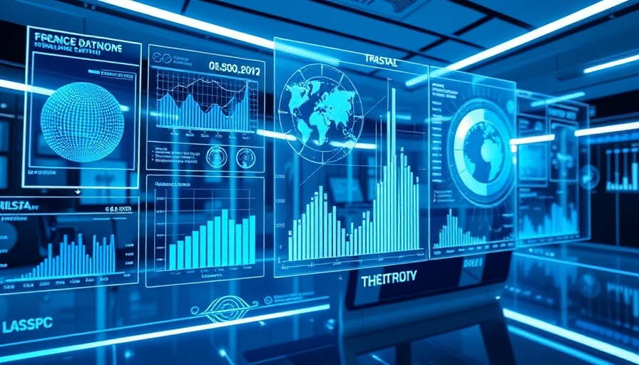 Futuristic interface representing an automated technical analysis platform.