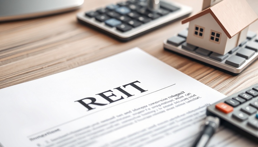 Close-up REIT document for high-yield real estate investments.