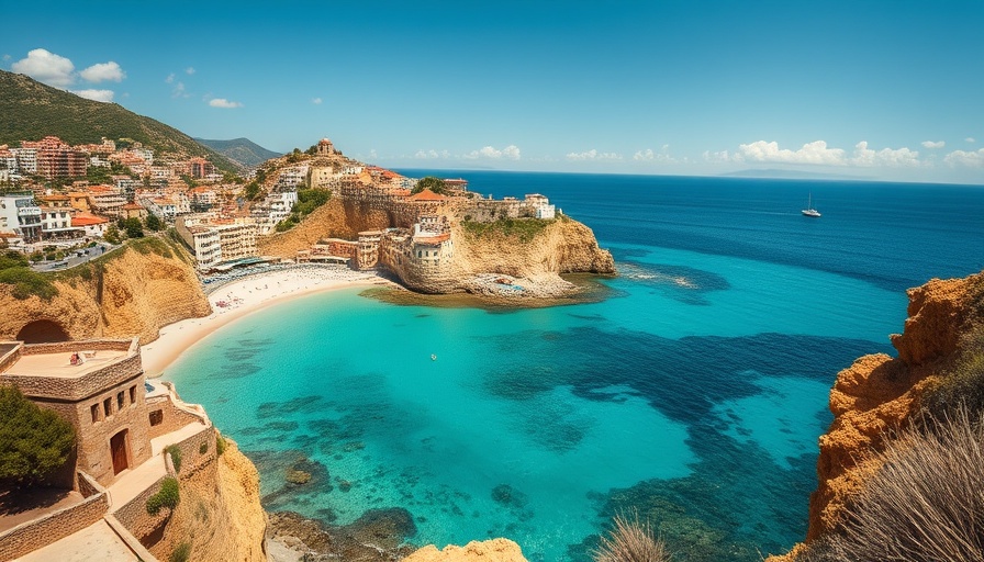 Portugal's hidden beach with stunning cliffs and turquoise waters.