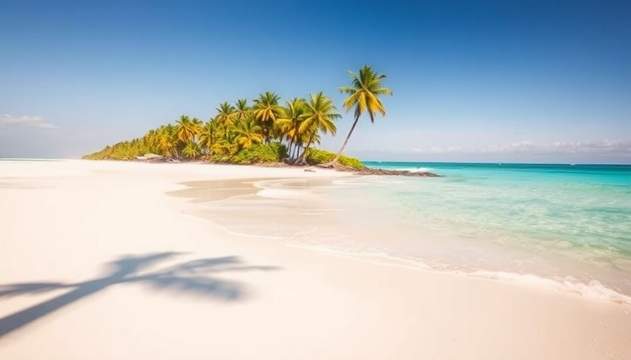 Marie-Galante Caribbean Travel: Stunning beach and palms.