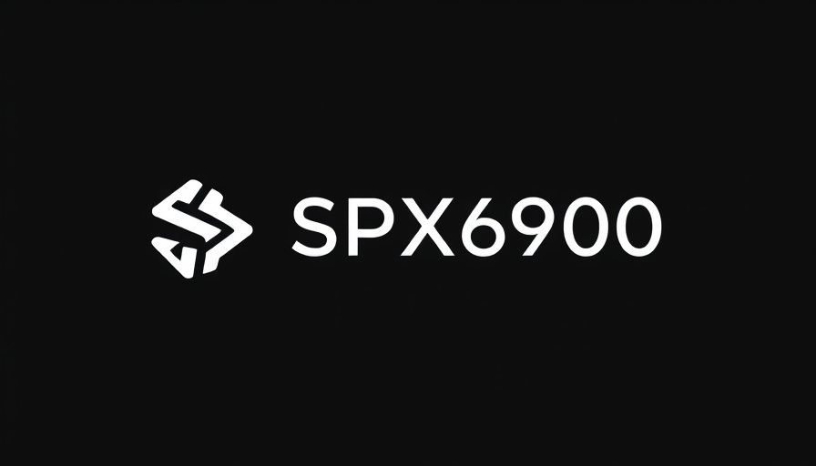 SPX6900 price prediction text with logo on a dark background.