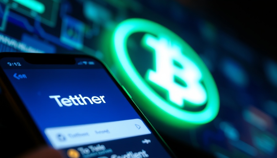 Bitfinex security checklist with Tether app on smartphone and logo.