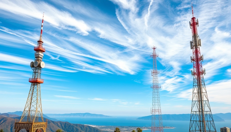 Communication towers with mountain landscape; Crown Castle divestiture strategy.