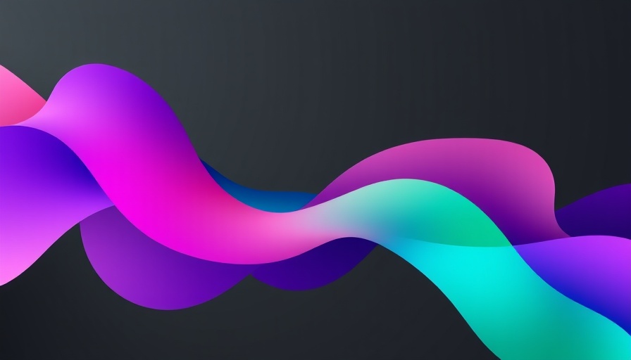 Solana controversial ad with abstract colorful gradients.
