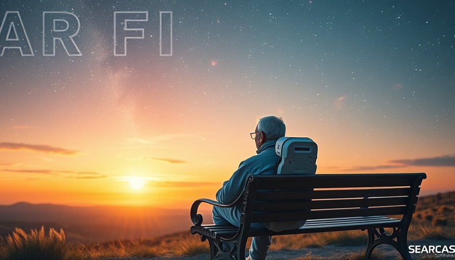 Arbitrum DeFi Index imagery with astronaut and man at sunset.