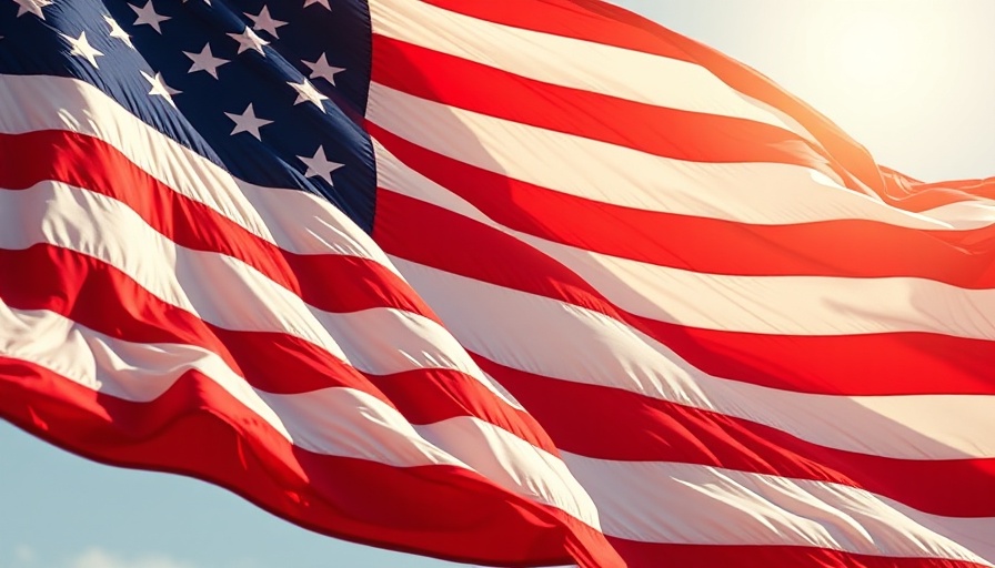Close-up of American flag symbolizing Federal Reserve impact.