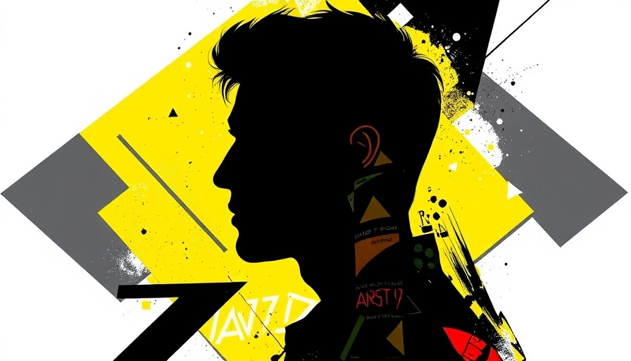 Abstract silhouette of a man with geometric design, Dan Chen Gemini CFO theme.