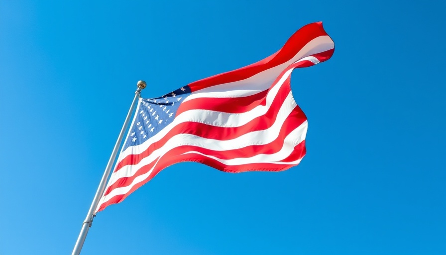 American flag waving, highlighting Federal Reserve Interest Rates Impact.